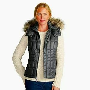 Eddie Bauer High Pass Grey Down Vest 2XL